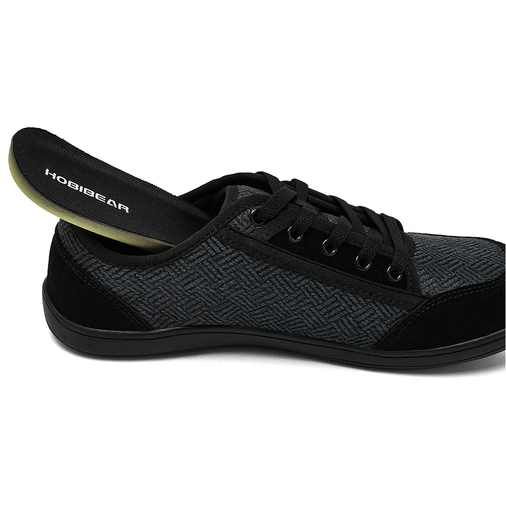 Barefoot Shoes Mens Womens | Zero Drop | Wide Toe | Minimalist Cowhide Leather Lace Up Fashion Sneakers