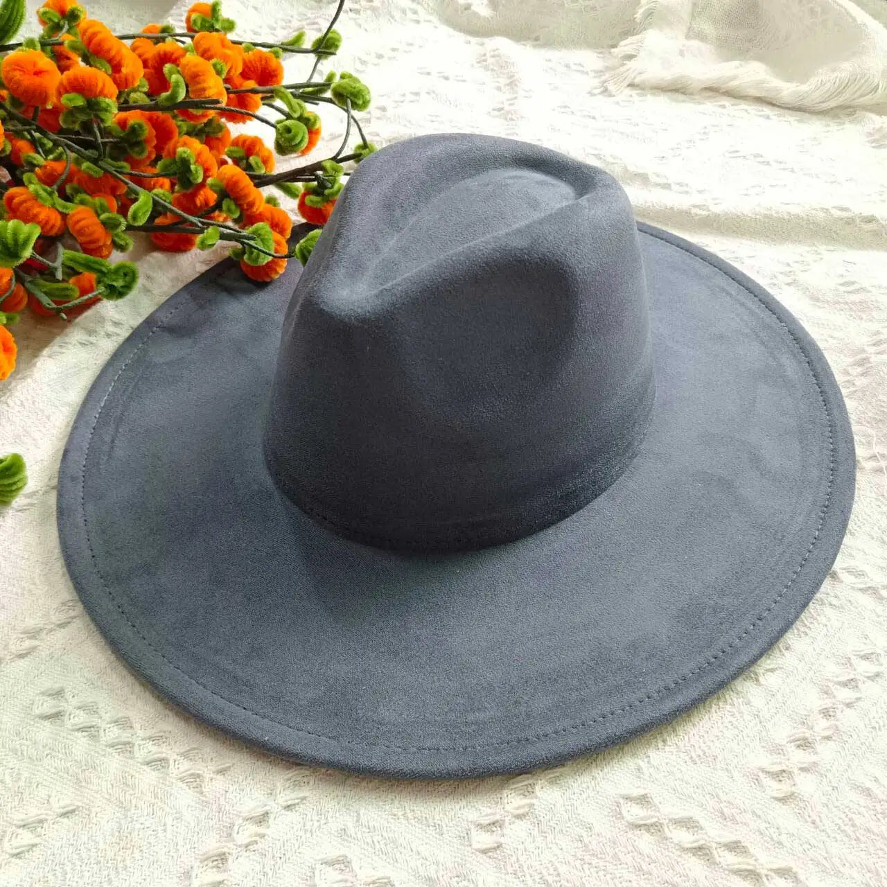 Hats Blank Hats for Burning Multicolor teardrop shaped Top 9.5cm Brim Unisex Jazz Hat Church Hat