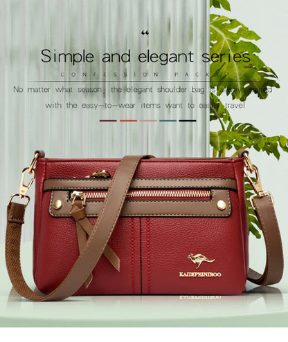 High Quality Leather Purses and Handbag Women Bag Luxury Designer Shoulder Crossbody Sac Ladies Casuial Messenger Tote Bag 2024