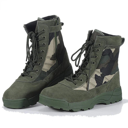 Men's Boots 2026 New Tactical Boots Special Force Desert Combat Boots Men Work Shoes Outdoor Hiking Ankle Boots