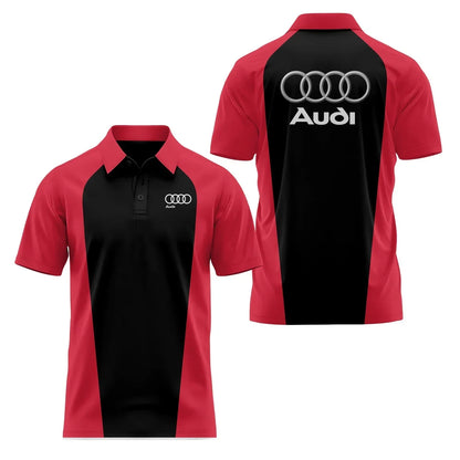3D Printed Short-Sleeved Polo Shirt Casual High-Quality Sports Fashion T-Shirt with Collar