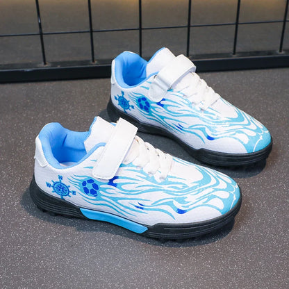 Children Soccer Cleats Fashion Design Breathable Non-slippery Soccer Shoes for Boys and Girls