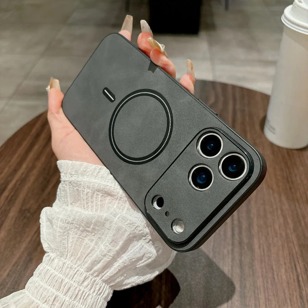 Magnetic Leather Case for iPhone 17 Pro Max 17 Air 17Pro