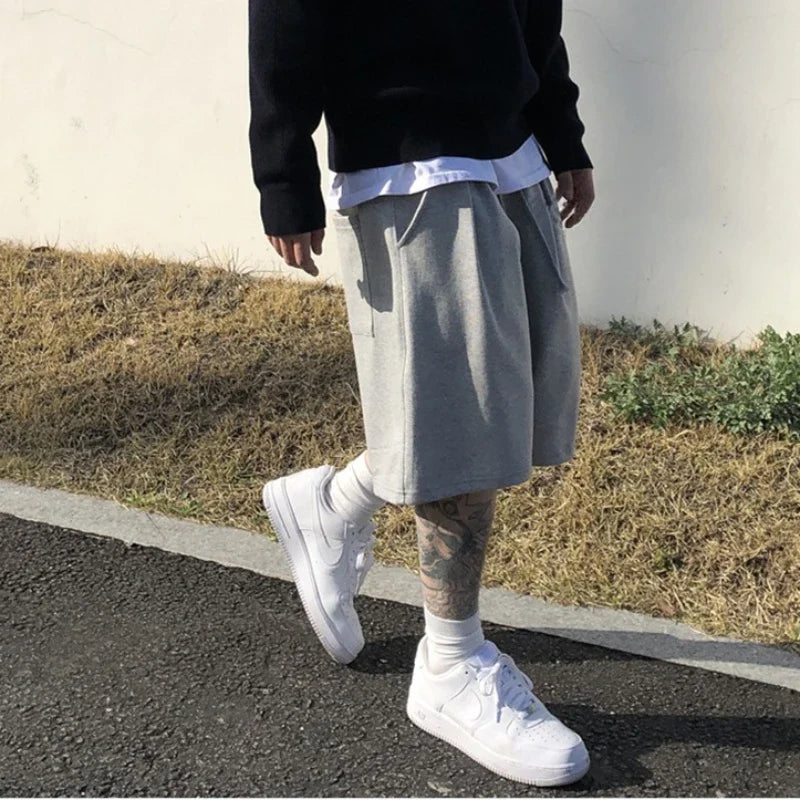 Men's Gym Fitness Loose Shorts Casual Street Hip Hop Workout Bodybuilding