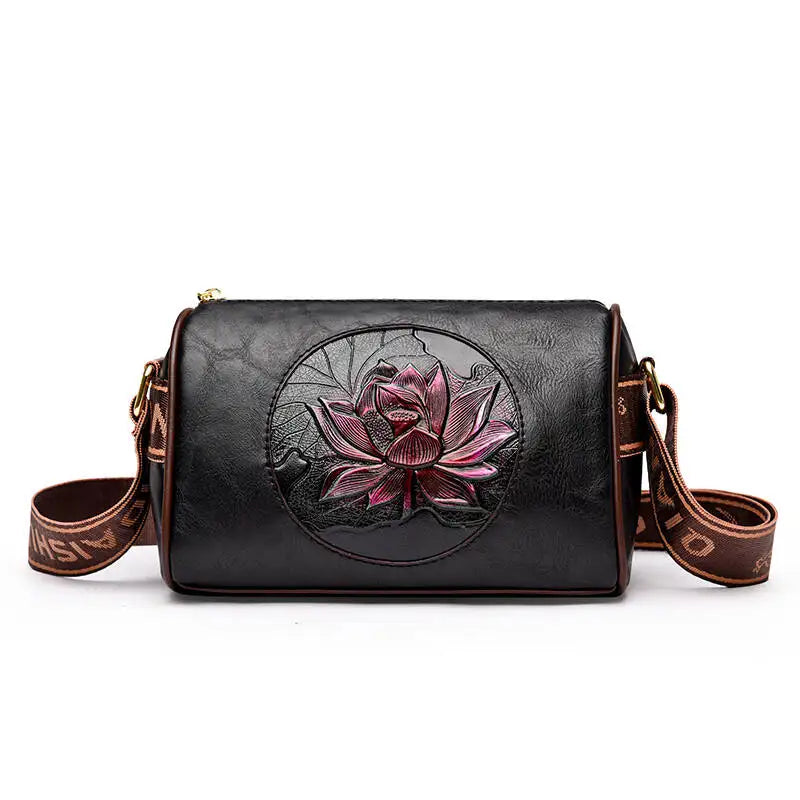Genuine Soft Pu Leather Handbags for Women Vintage Shoulder Tote Bag Luxury Designer Ladies Large Capacity Purse Bags Sac A Main