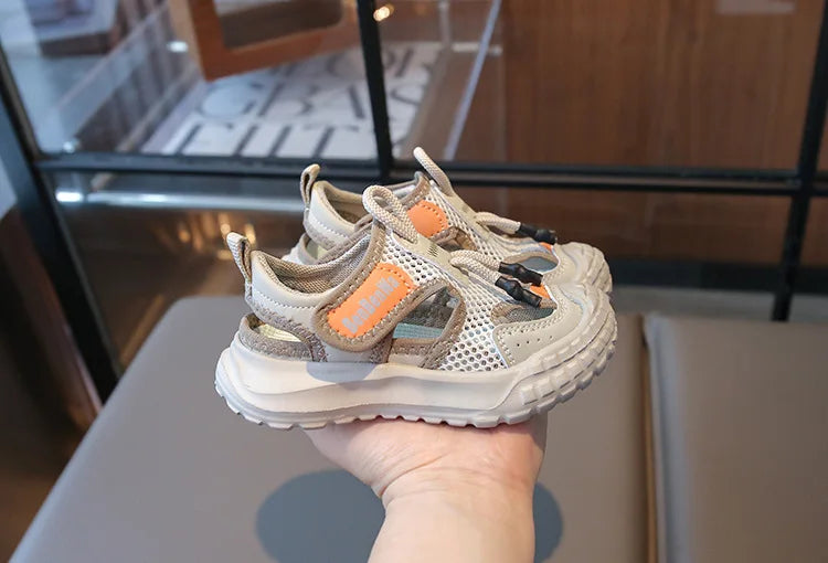 Kids Sport Sandals Summer Outdoor Casual Shoes Soft Breather Anti-slip Children Sneakers Unisex Boys Girls Close-toed Sandals