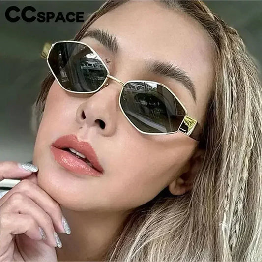 Sunglasses Women Steampunk Shades Retro Y2K Sunshade Mirror
