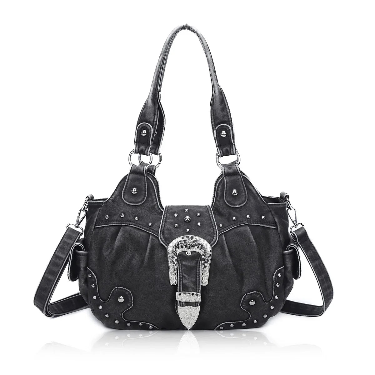 Women Handbag Stitching Leopard Top-handle Shoulder Bag PU Dumpling Pack Multi-pockets Shoulder Bags Phone Money Pack