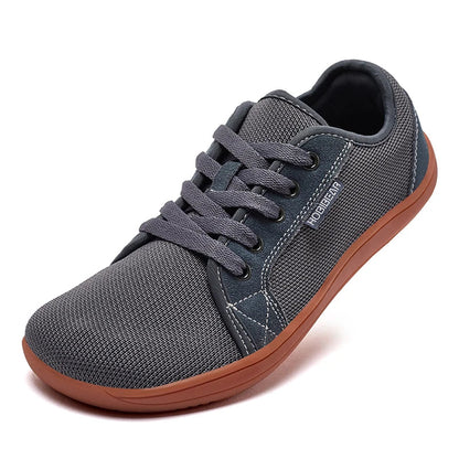 Tênis Esportivo Casual Unissex de Corrida com Cadarço e Zero Drop, Bico Largo, para Caminhada ao Ar Livre