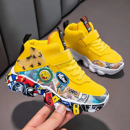 Spring Fall Kids Shoes Boys Girls Child Sneakers High Quality Casual Sports Tennis Flats Winter Outdoor Running
