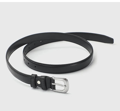 1pcs Women's Thin Waist Belt All-Match Style Fashionable And Simple Women's Belt With Jeans