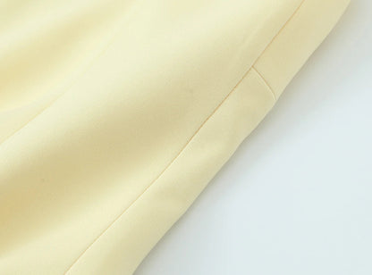 Sexy Chic Yellow Bow Tops Women Zipper Tie Up Slim Short Cami Tops Women Fashion 2025 Summer Elegant Y2K Girl Blouses