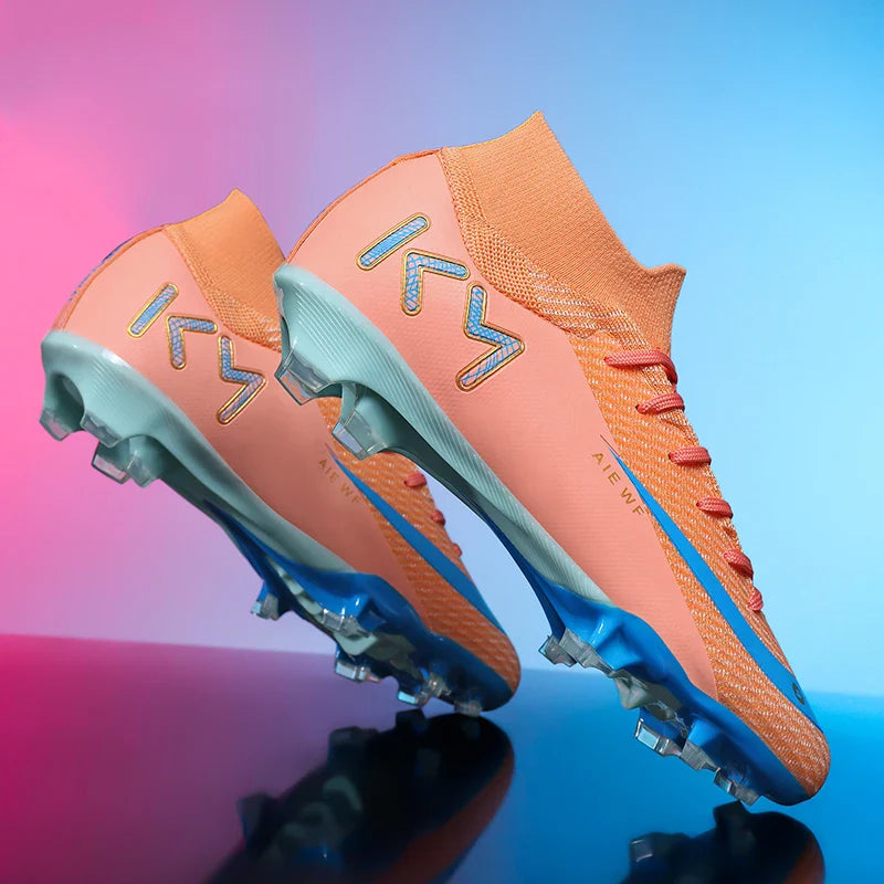 New Men Match Football Boots Ankle Non-Slip TF/FG Professional Soccer Shoes Boys Sneakers Comfortable Sports Shoes Unisex