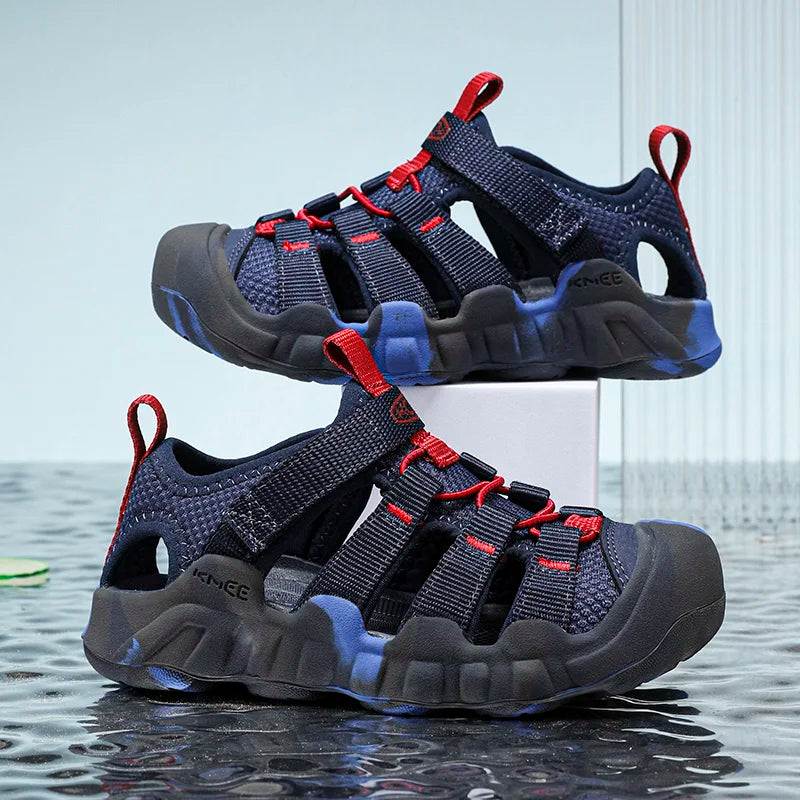 Children Sandals Boy Girls Barefoot Shoes Summer Luxury Design Kids Casual Sneaker Outdoor Beach Sports Sandals for Boy Girls