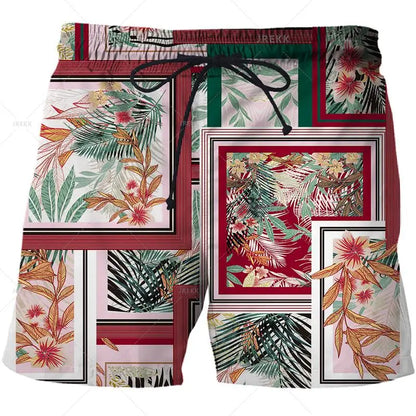 Luxurious Newest Iron Chain 3D Printed Streetwear Men Board Shorts Harajuku Hip Hop Leisure Beach Shorts fitness sports Shorts