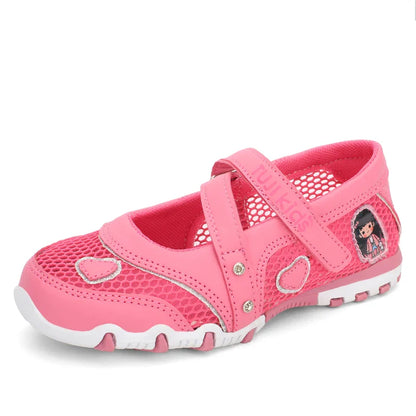 2024 New Summer High Quality Non-slip Children Shoes Girls Fashion Sandals Cartoon Princess Sandals Kids Flat