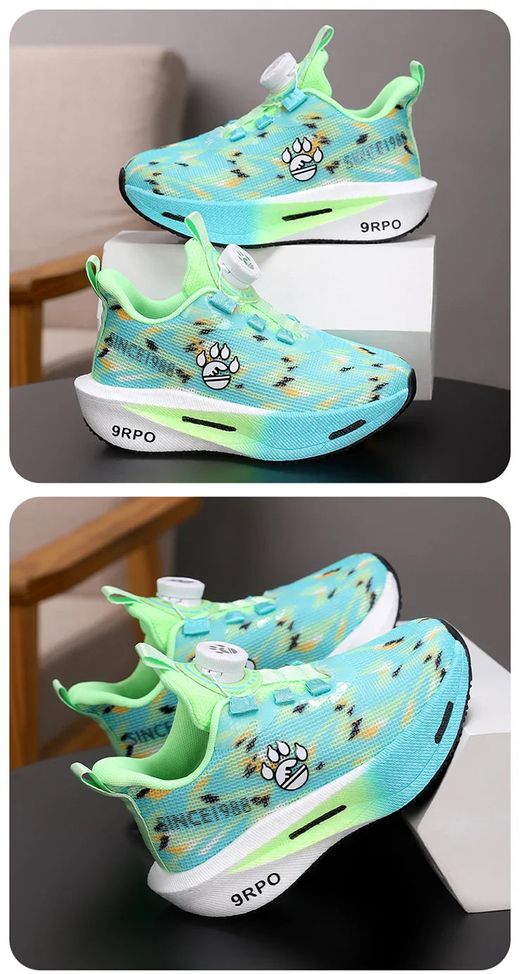 New children's shoes, boys' double-net carbon sneakers, students' casual and light running shoes, children's basketball shoes