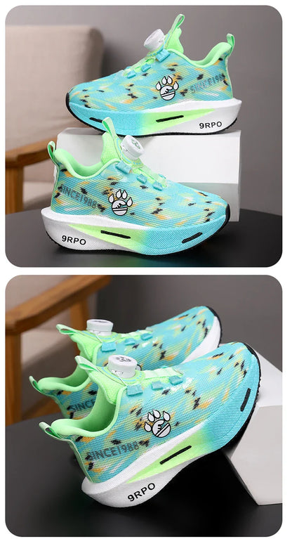 New children's shoes, boys' double-net carbon sneakers, students' casual and light running shoes, children's basketball shoes