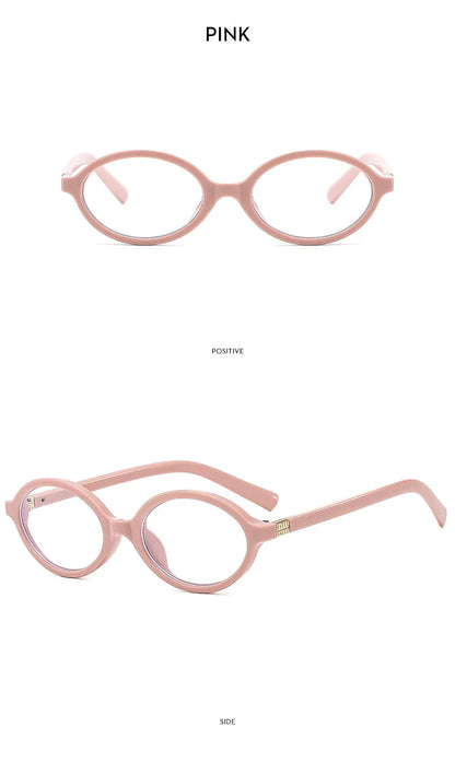 New Oval sunglasses For women Fashion Brand Black Small Frame Sun Glasses Female Retro Clear Lenses Eyewear Lady Trendy UV400