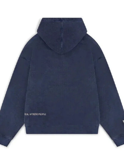 Vintage Men Monogrammed Applique Print Style Y2k Slouchy Loose New Fashion Couple Hoodie Tracksuit Streetwear Street in Winter
