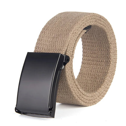 Fashion New Unisex Trousers Belts Canvas Belt metal buckle Men Women Boys Jeans belts Candy Colors Top quality120cm luxury belts