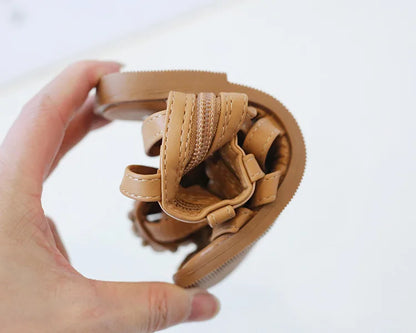 Children Sandals High-top Kids Girls Sandals Baby Sandals High Quality Flat Cut-Outs Beach Sandals