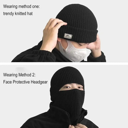 Mask Beanies Men Winter Balaclava Hat Knitted Hats Full Face Ski Bonnet