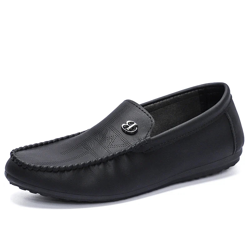 Men Casual Shoes Genuine Leather Luxury Brand Men Loafers Italian Moccasins Breathable Slip on Men Driving Shoes Chaussure Homme