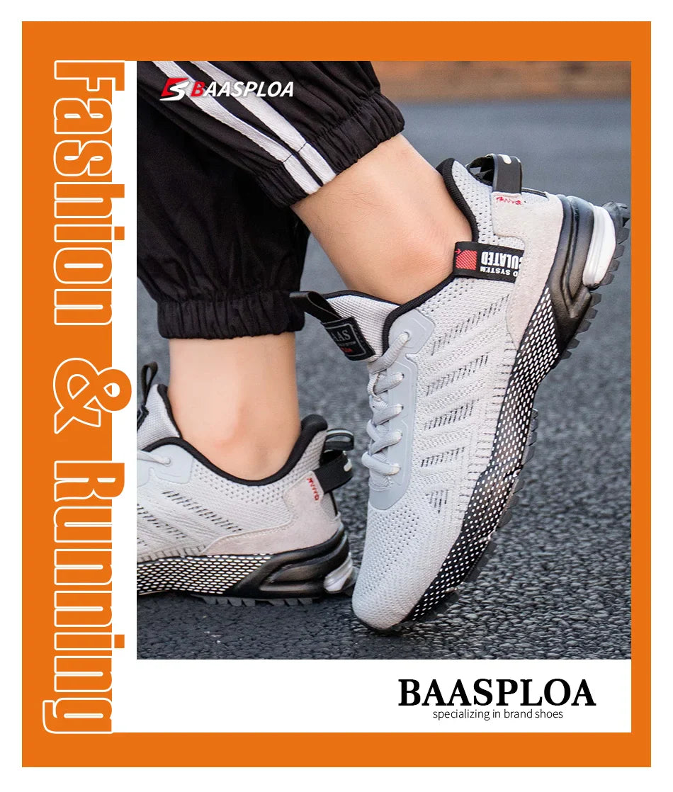 Men Running Shoes Lightweight Breathable Jogging Sport Shoes Male Lace-up Fashion Comfort Casual Sneakers Non-slip