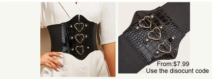 Pearl Chain Bustiers Tied Waspie Wide Belt Cinchers Underwire Lace-up Underbust Corset Bustier Corsets Tops Boned Corset