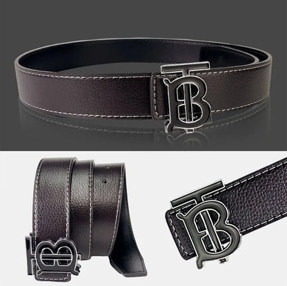 Men's Silver PU Leather Business Belt Cool Style Multi-Color for Jeans Dress Pants Office Wear
