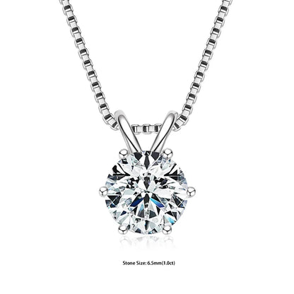 Pendant Necklaces S925 Sterling Silver Solitaire Necklace Chains For Women Jewellry Gifts
