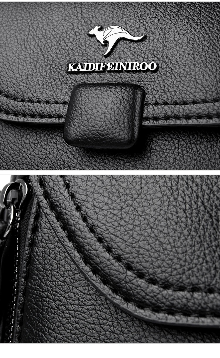 Authentic High Quality Soft Leather Luxury New Designer Fashion Casual Women's Shoulder Bag Handbag Crossbody Bags for Women2024