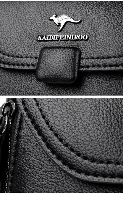 Authentic High Quality Soft Leather Luxury New Designer Fashion Casual Women's Shoulder Bag Handbag Crossbody Bags for Women2024