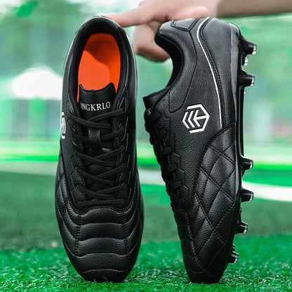 New Men Football Boots Grass Breathable Match Outdoor Sport Soccer Shoes Cleats Long Spikes Comfortable Training Boys Non Slip