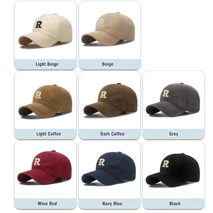 New Unisex Korean Version Big Head Circumference Three-Dimensional R Letter Cotton Thorn 3Dimensional Embroidered Baseball Cap