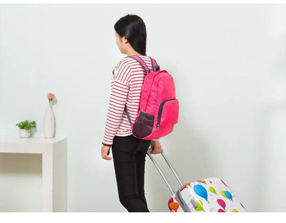Unisex Foldable Backpack Travel Bag Lightweight Shoulder Backpacks Portable Outdoor Hiking Camping Sport Climbing Organizer Bags