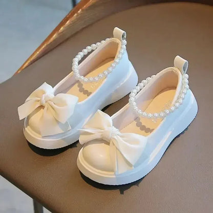 Children's Princess Shoes Summer Breathable Soft Bottom 2024 New Style Rhinestone Decorated Girls Single Shoes