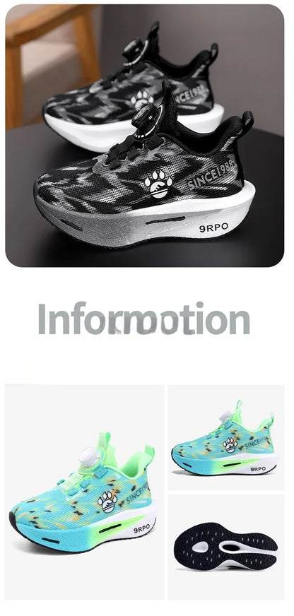 New children's shoes, boys' double-net carbon sneakers, students' casual and light running shoes, children's basketball shoes