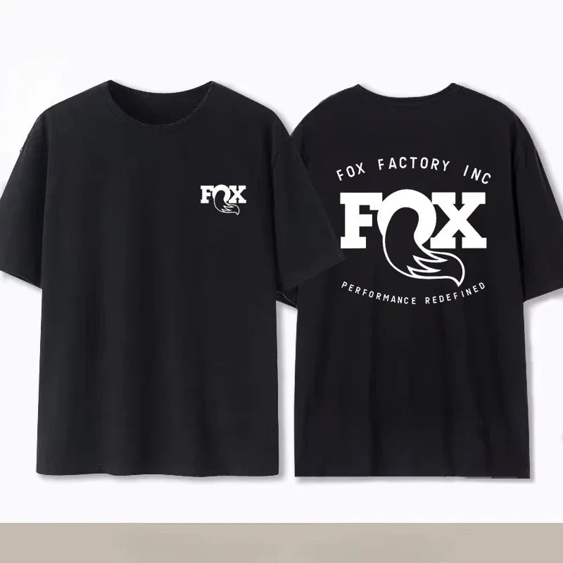 Summer Fox Racing Cross - country Mountain Bike Commemorative T - shirt High Quality Fashion Men Women Short Sleeve Round Neck