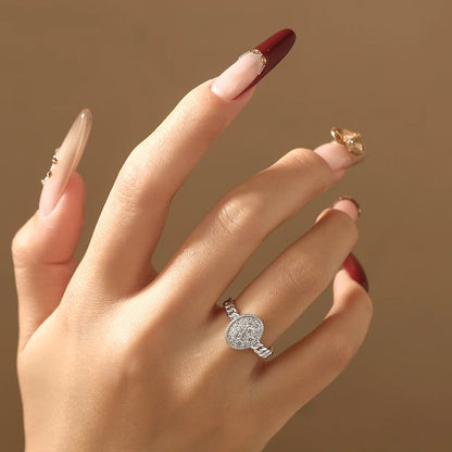 New Original Full Moissanite Rings for Women s925 Sterling Silver Ring  Fried Dough Twists Light Luxury Wedding Jewelry