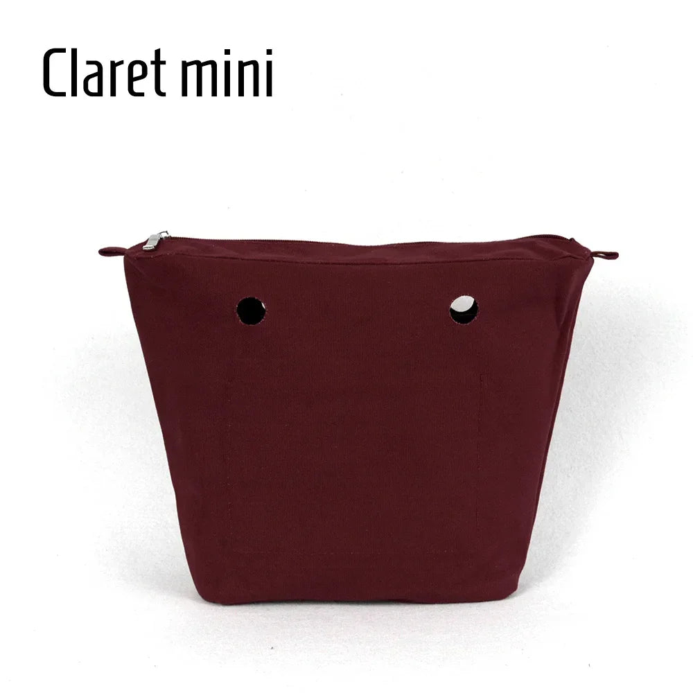 New Waterproof Inner Bag Organizer Insert Zipper Pocket for Classic Mini Obag Canvas Material for O Bag