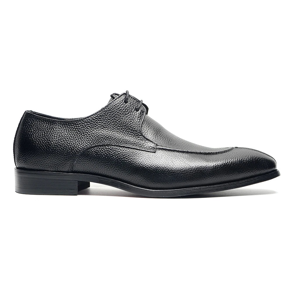 Italian Classy Men's Wedding Dress Shoes Black Genuine Cow Leather Lace-up Office Business Elegant Social Derby Formal Shoes Man