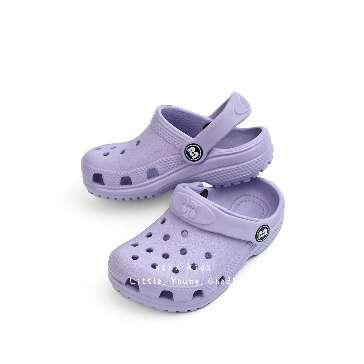 Toddler Little Big Kids Clogs Boys Girls Slip on Slippers with Adjustable Strap Slide Sandals Children Cushioned Garden Shoes