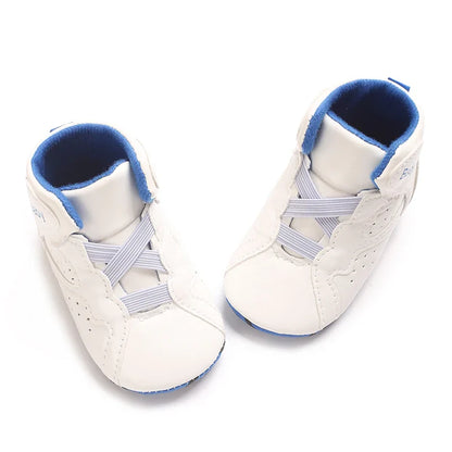 Boys And Girls Basketball Theme Sports Shoes Casual Shoes Newborn Walking Sports Shoes 0-18 Months Baby's First Walking Shoes