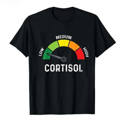 Summer Men's Low Cortisol Letter Printed Round Neck T-shirt 100%Cotton Neutral High Quality Loose Sports Short Sleeve Large Size
