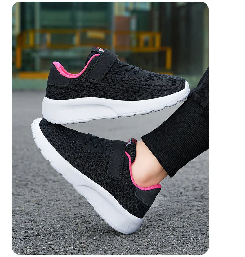 Children Boys Sneakers Soft-soled Lightweight Breathable Non-slip Sports Running Walking For Girls Tennis Mesh Shoes