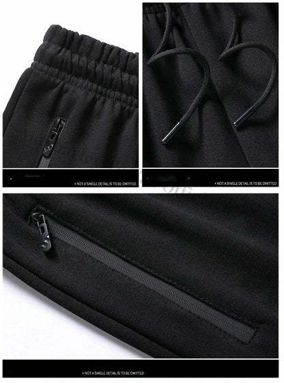 2025 Spring Autumn Sweatshirt SweatPants Trousers For Men Set Two Piece Black Tracksuit Hip Hop Streetwear Running Sport Clothes