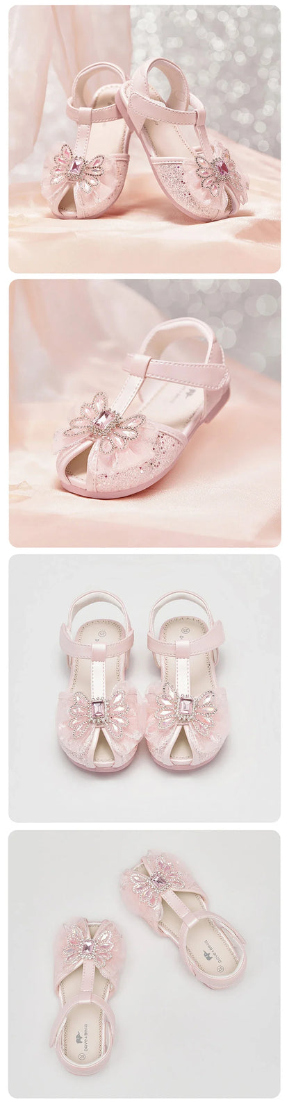 Girls Sandals Summer Children Soft Cool Shoes Fashion Crystal Princess Sweet Party Non-slip Outdoors Sandal DB2261153