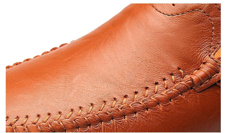 Genuine Leather Men Casual Shoes Luxury Brand Formal Men Loafers Moccasins Italian Breathable Slip on Male Boat Shoes Size 37-47